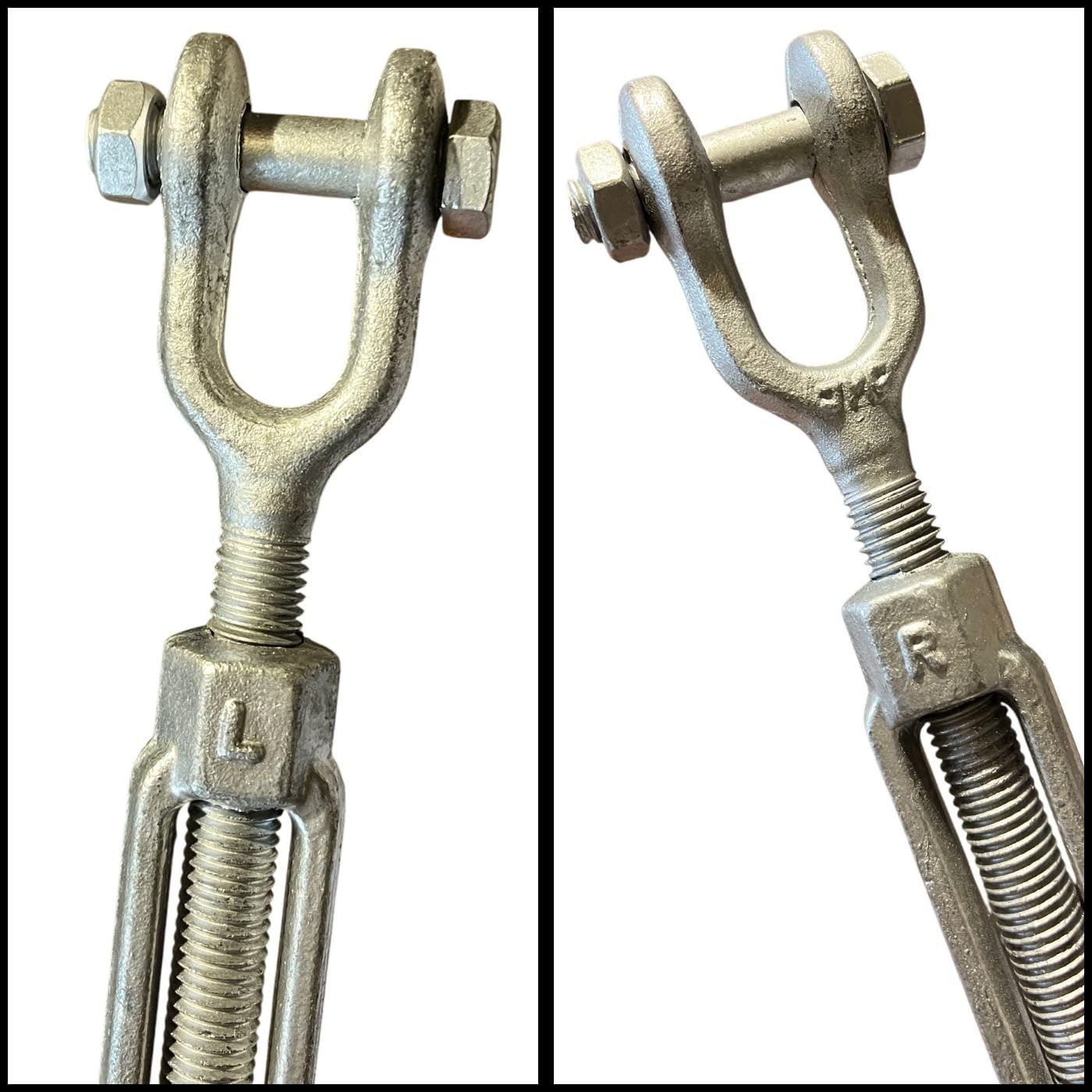 Turnbuckles Drop Forged/Hot Dipped Galvanized Steel Turnbuckles Jaw Jaw (1/4