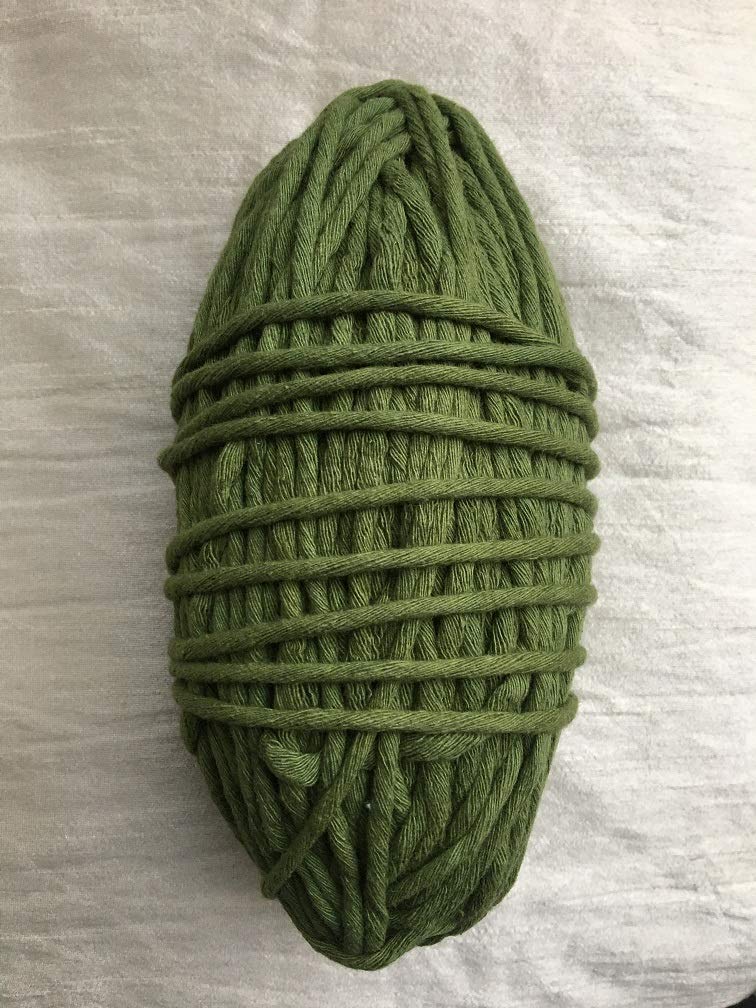 Bright Home Decor™ 70 Meter 4 mm Army Green Color Cotton Single Strand