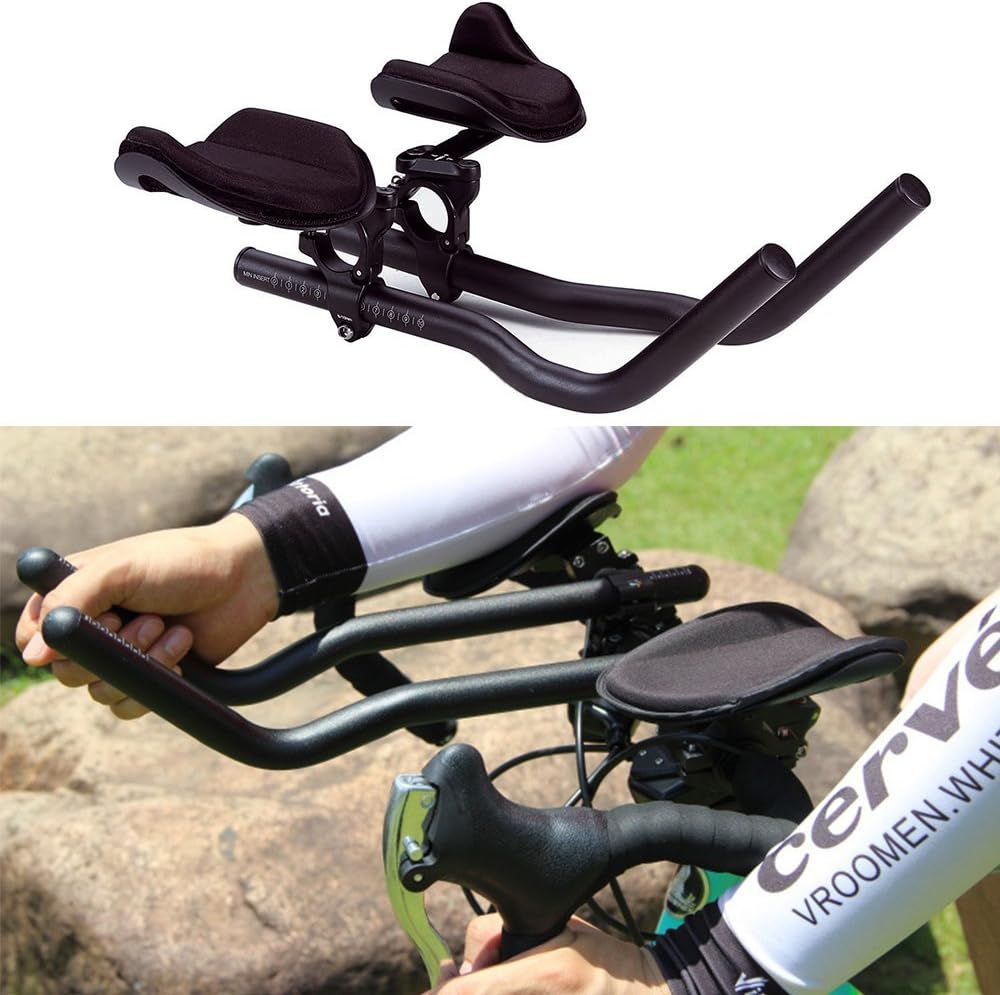 Aero Bars hybike Handlebar Extension TT Bars Cycling Arm Rest for Moutain Bike or Road Bike T3
