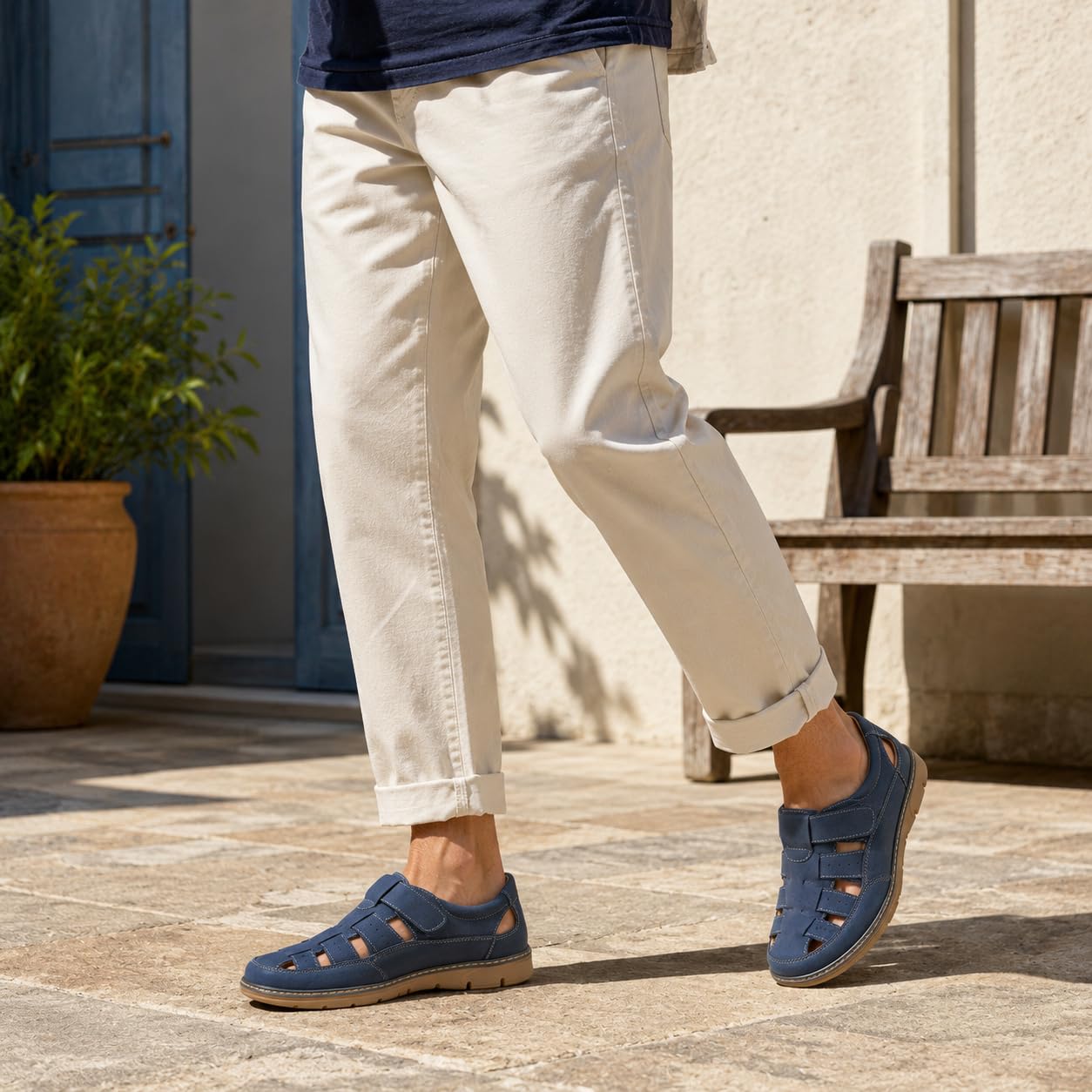 JOMIX Sandale de Randonnée Homme Chaussures de Sport Homme Chaussures de Marche Hommes Sneakers Respirantes Légères Confortables