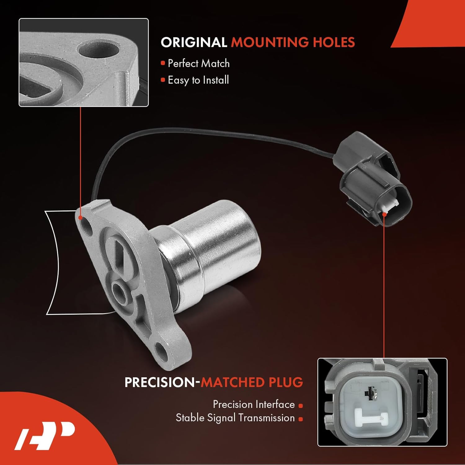 A-Premium Engine Variable Valve Timing (VVT) Solenoid Compatible with Honda Accord 1998-1999, Odyssey 1999, 3.0L 3.5L