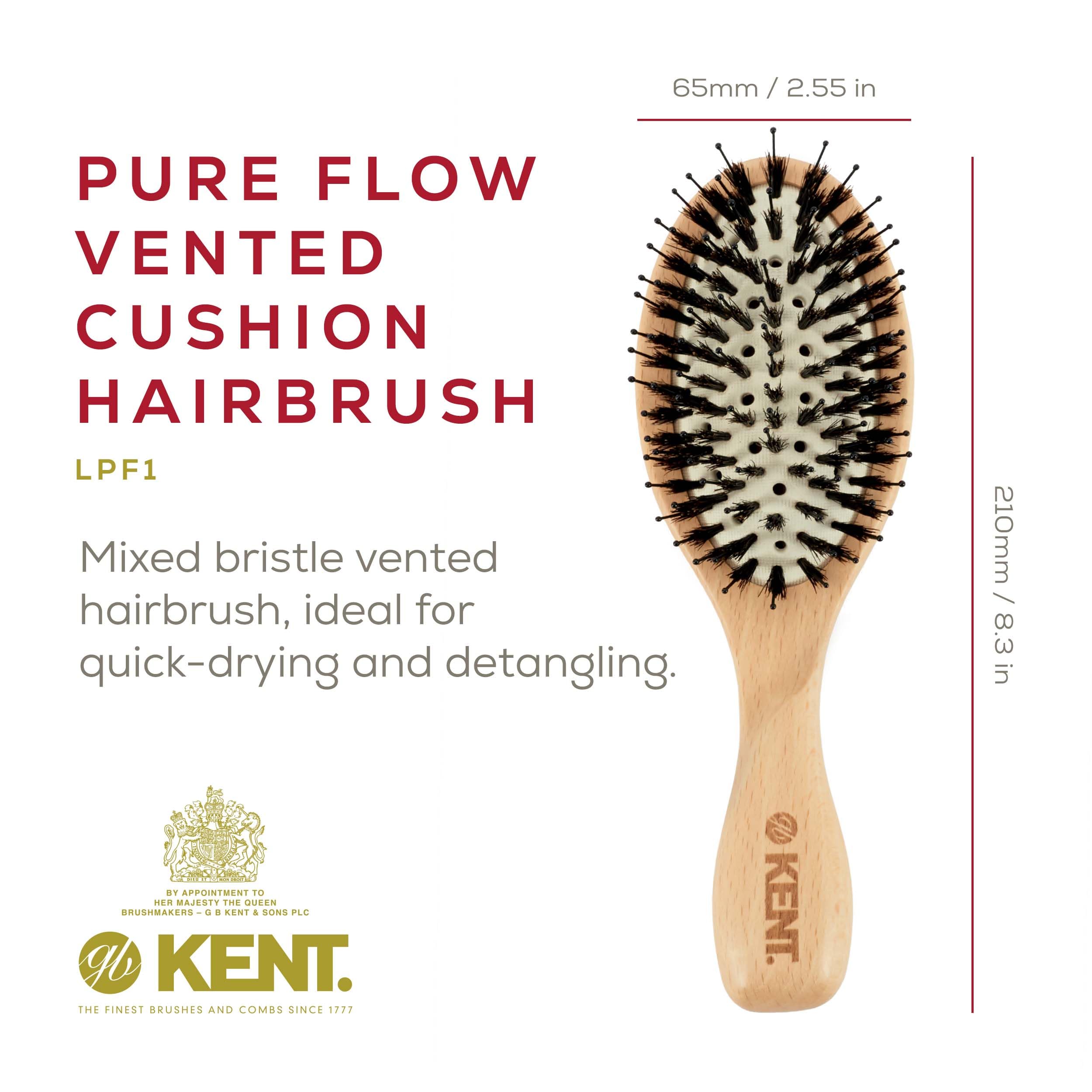 Amazon | GB KENT ヘアブラシ 豚毛 ナイロン ミックス Pure Flow