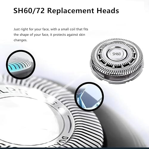 SH60 Replacement Blades 3-Pack for Philips Norelco 6000