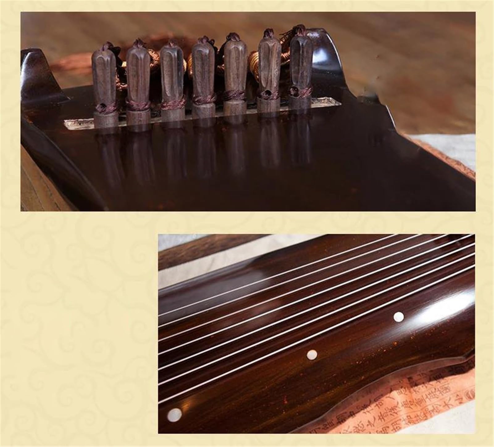 Chiński Guqin Typu Fuxi Stara Jodła Z Litego Drewna Guqin Początkujący Poziom Wydajności 7 Struny Starożytna Cytra Z Akcesoriami Guqin Instrument
