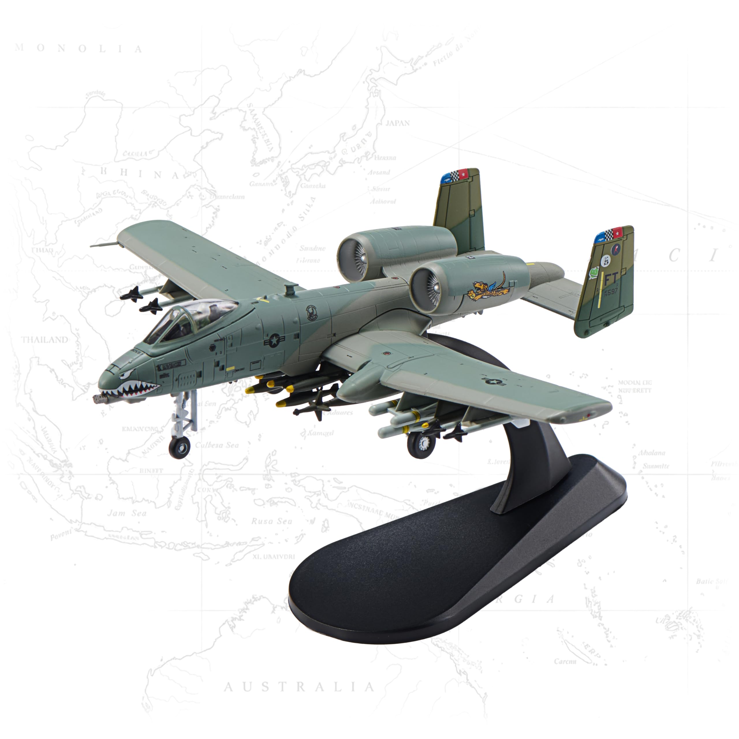 Udnorbay A-10 Thunderbolt II Warthog Die-cast Airplanes Model-1/100（Tiger） — image 1