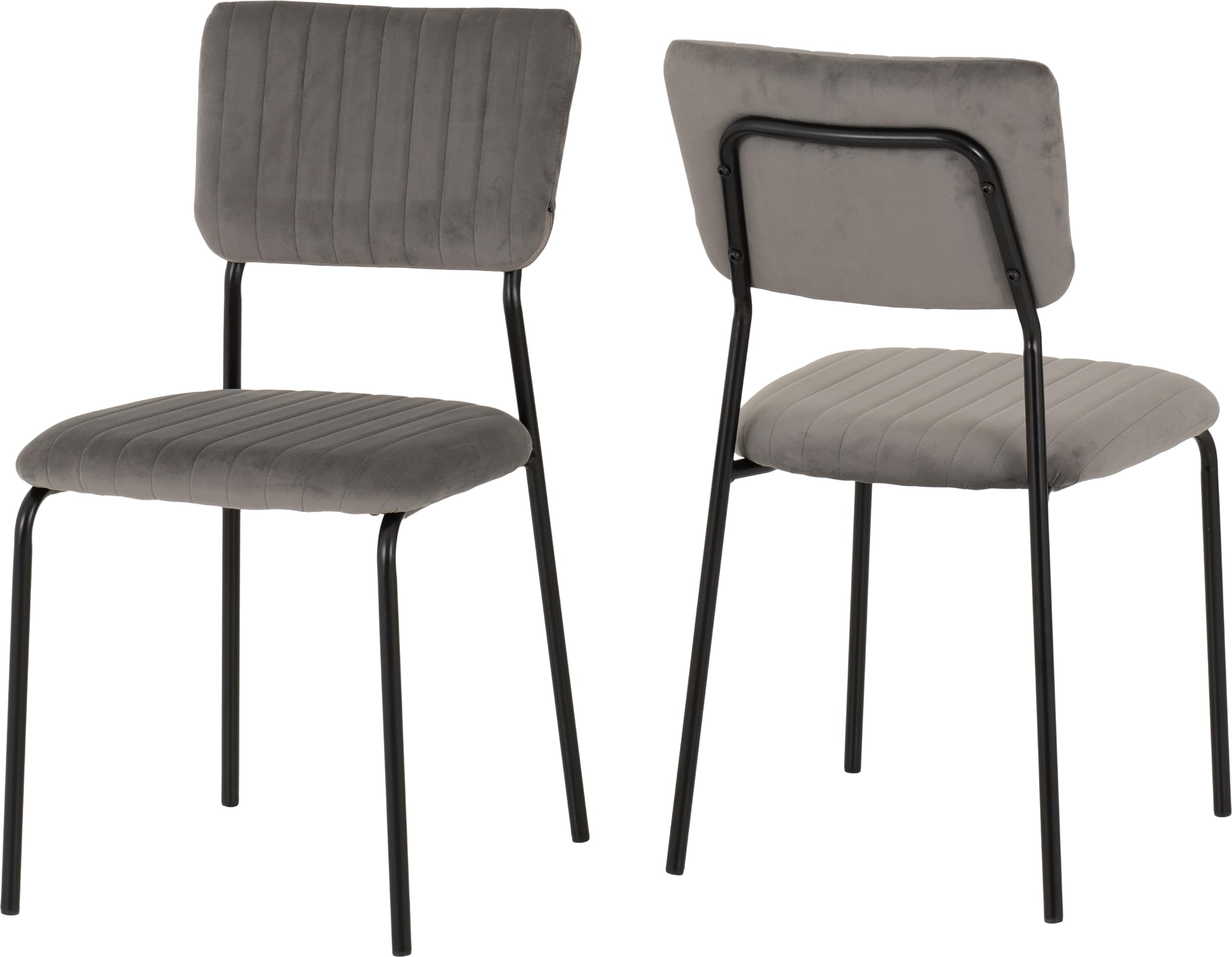 Seconique Unisex Grey Sheldon Chair( Set Of ) In Size 4