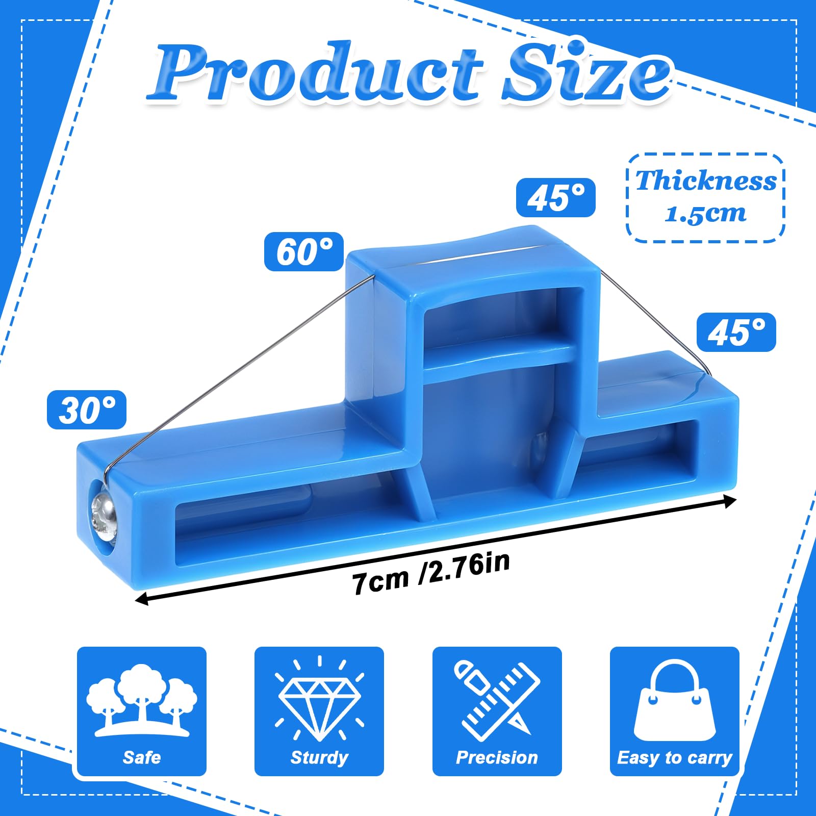 Angle Cutting Clay Tool Steel Wire Bevel Cutter Small Pottery Angle Clay Trimming Tool Plastic Ceramic Wire Small Pottery Cutter for Ceramics Sculpting