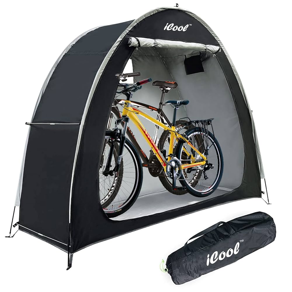 Amazon | iCool アウトドアバイクカバー 収納小屋テント 210D