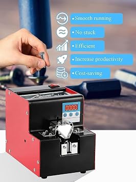McbeAn Automatic Screw Feeder Machine, Adjustable Screw Arranging Machine with Digital Display, Counting Function, 200pcs Screw Capacity, Screw Dispenser, for Screws Diameter of 15mm