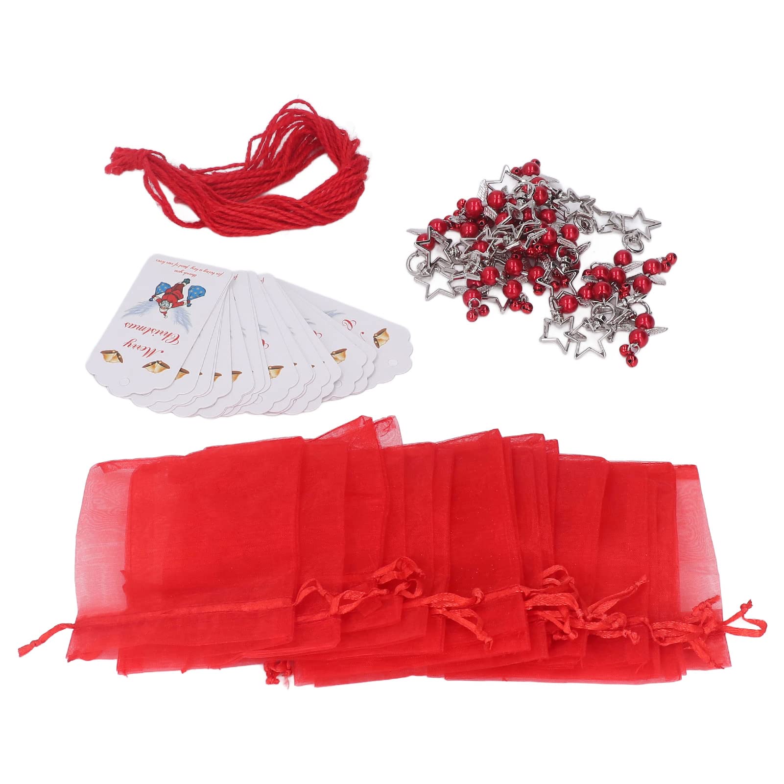 20 Sets Christmas Decoration Star Keychain Exquisite Christmas Tree Decoration Pend Gifts for Party Home Green of This Christmas Tree Decoration Set Ensures That Each Piece is