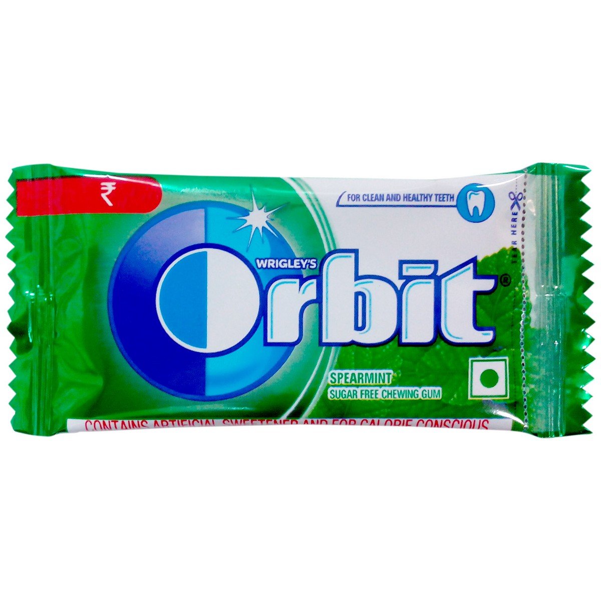 Wrigley’s Orbit Chewing Gum - Spearmint, 4.4g Pack