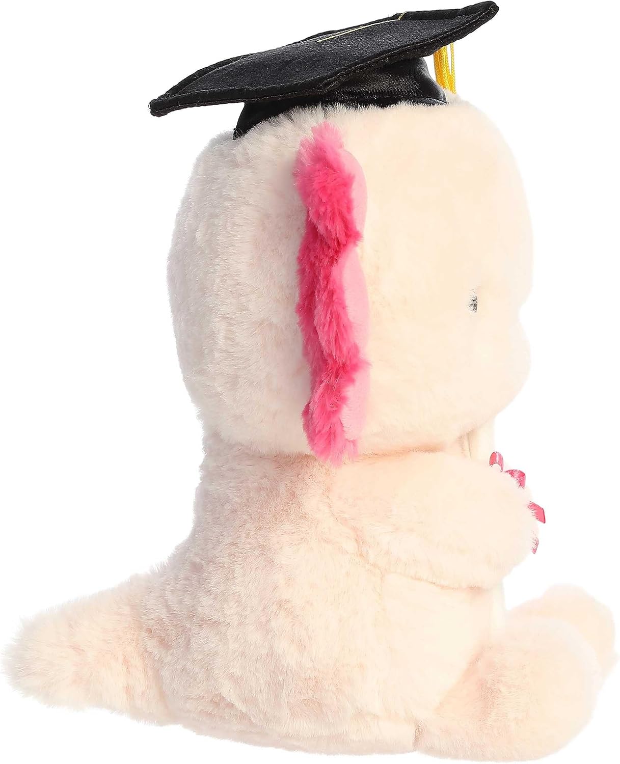 Aurora® Commemorative Graduation Excel Axolotl™ Stuffed Animal - Soft Keepsake for Graduates - A Gift of Affection to Express Congratulations - Pink 8.5 Inches