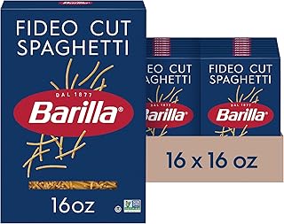 Barilla Fideo Cut Spaghetti Pasta, 16 oz. Box (Pack of 16) - Non-GMO, Made with Durum Wheat Semolina - Kosher Certified