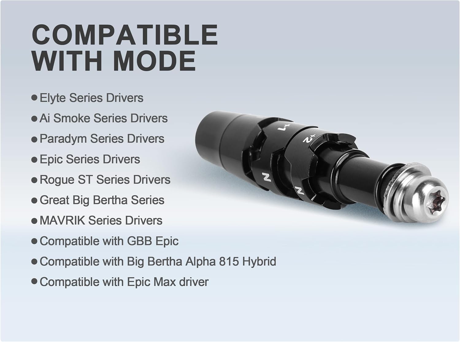 Golf 5pcs .335 Golf Adapter Sleeve Shaft Compatible with Callaway Quantum,Elyte,Ai Smoke Series Drivers, Paradym, Epic, Rogue ST, Great Big Bertha, MAVRIK Series,816/815/814 XR Drivers