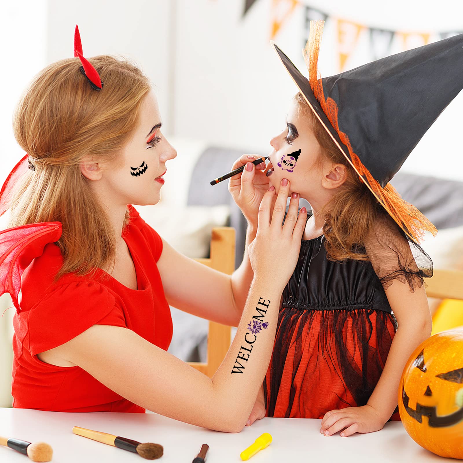 AIEX 18 Stück Schablonen Zum Malen Schablonen für Holz Halloween Schablonen Schablonen Halloween Leckerli Schablonen Halloween Schablonen zum Malen auf Holz Wiederverwendbare Große Happy Halloween