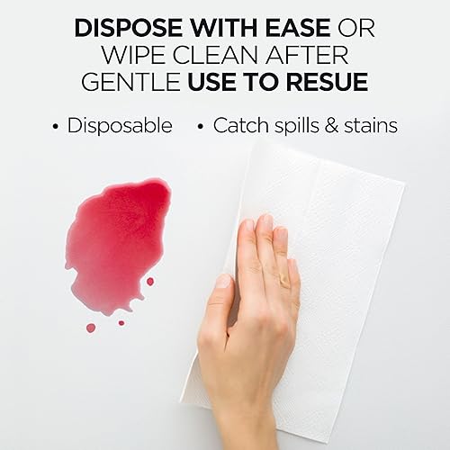 Miniatura 5 de Mantel blanco para mesa rectangular, evita las manchas en la mesa con tu mantel de plástico blanco de 54 x 108 pulgadas, mantel de plástico suave y