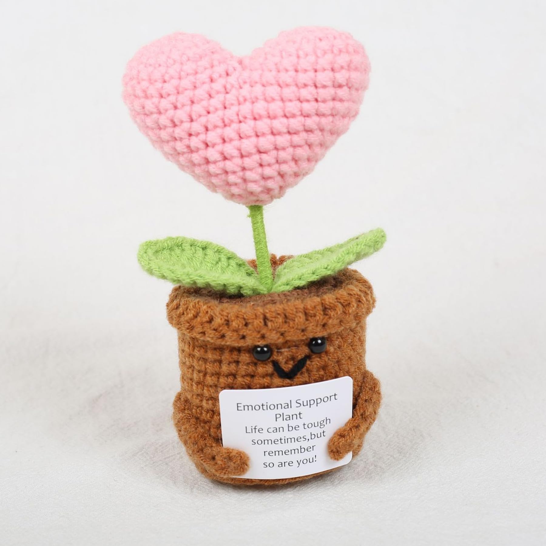 Mini Livre Positif Au Crochet – Déco Mignonne Et Motivante Pour Bureau, Chambre, Salon – Cadeau Original Pour Femmes Et Hommes