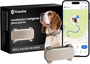 Tractive - GPS Dogs | 2025 Edition | #1 Market | Real-time Location | Anti-Leak Alerts | Activity Monitor | Health Notices | Bark Tracking (Brown)