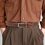 GAEKEAO Ceinture élastique tressée pour hommes 1 Ceinture tissée de 3/8" pour pantalons de golf casual Jeans