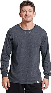 Men's Dri-Power Long Sleeve Tees, Moisture Wicking, Odor Protection, UPF...