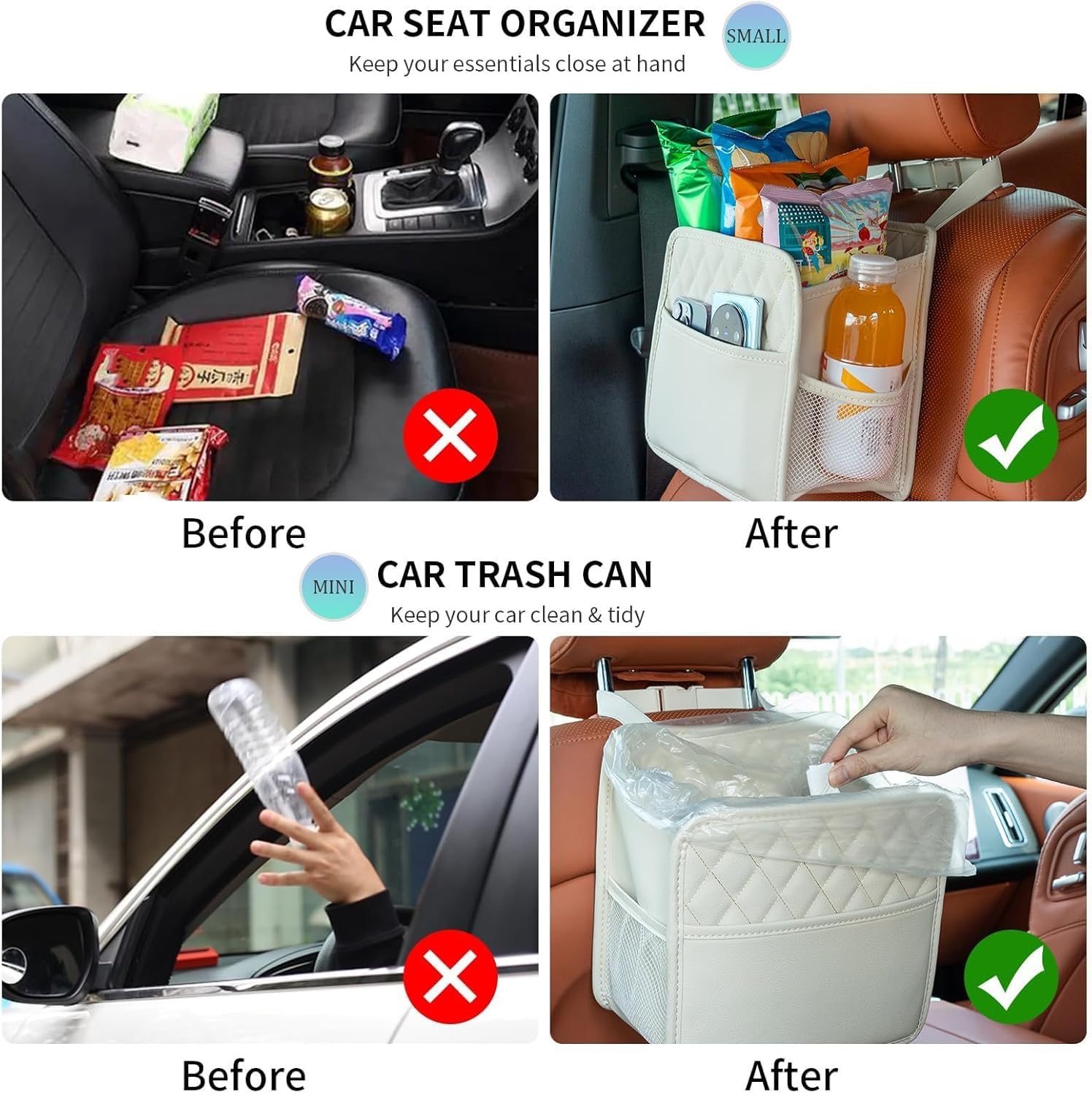 Organizador para Maletero de Coche para Kia Niro 2017-2024,Organizador para Coche Impermeables para Asientos Bolsa de Almacenamiento | organizador para maletero de coche bolsa almacenamiento el del bolsas