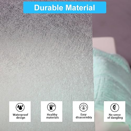 Miniatura 2 de Forro de cortina de ducha con 12 ganchos de plástico, forro de cortina de ducha de plástico de 72 x 72 pulgadas para cabina de ducha y bañeras