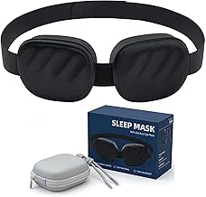 Masque de Sommeil - 3-D Sangle Réglable Et Lavable - Masque Anti-Lumière de Sommeil | Pour Femmes, Hommes, Adultes, Étudiants, Voyages, Chambre, Appartement, Longs Trajets