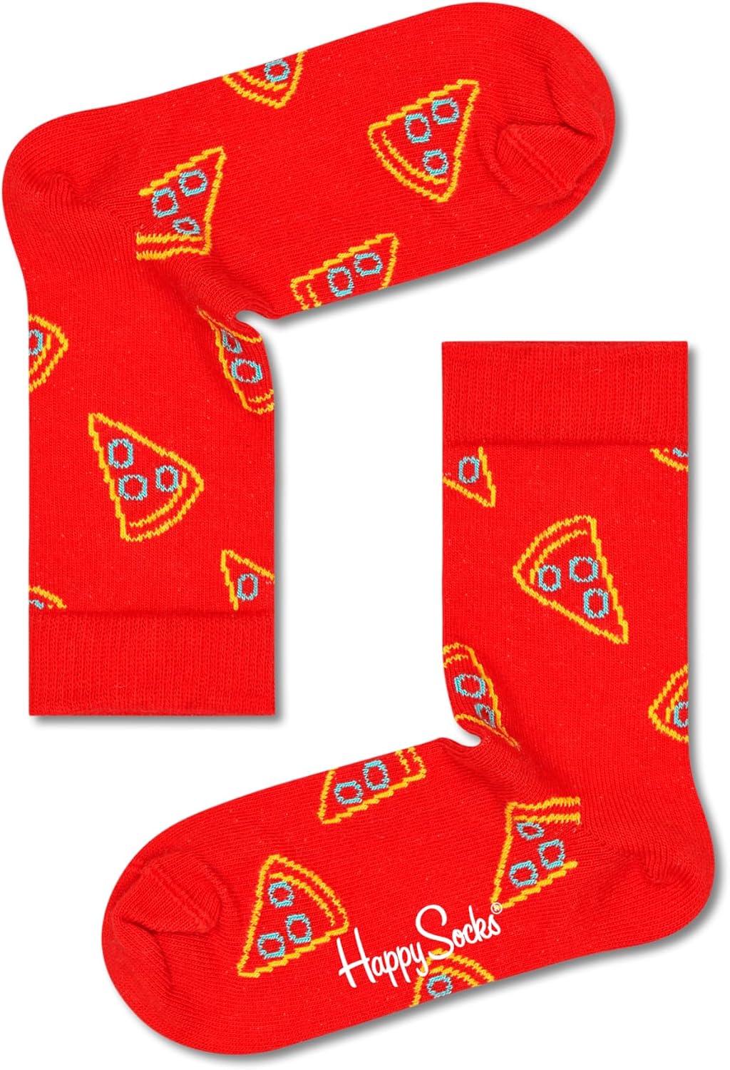 Happy Socks kids 2-pack mini & me pizza socks gift set