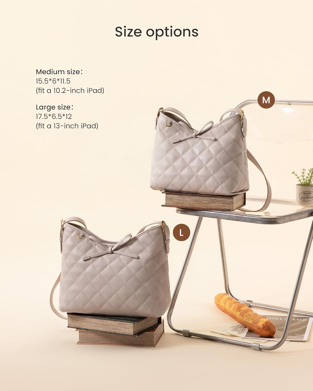 LOVEVOOK Purses for Women Soft Leather Hobo Handbags Quilted Crossbody Bag Designer Carteras Para Mujer Bucket Purse - Image 6