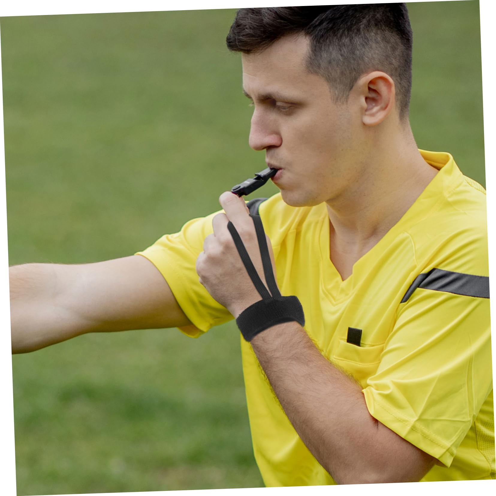 POPETPOP 1set Referee Wristband Umpire Indicator Bands Hand Pick Down Lanyard Party Football Match Wrist Straps Wrist Band Referee Band Sliding Side Clip Referee Indicator Polyester 6pcs