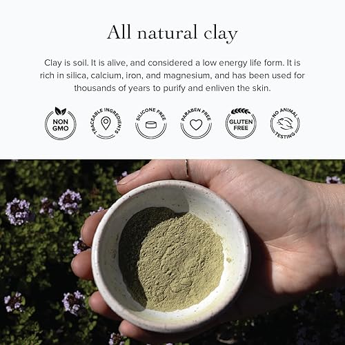 Miniatura 3 de evanhealy Máscara de arcilla de té verde | Máscara limpiadora de acción profunda | Máscara exfoliante, aclarante y purificadora | Matcha orgánica y