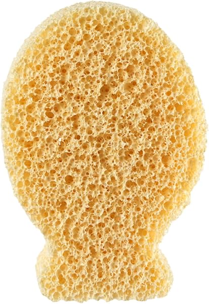 Chicco Spugna Ultra Assorbente, Spugnetta Delicata per Neonato Durante il Bagnetto, Delicata su Pelle Sensibile, Spugna Bambini, Giallo, 0m+ - 4