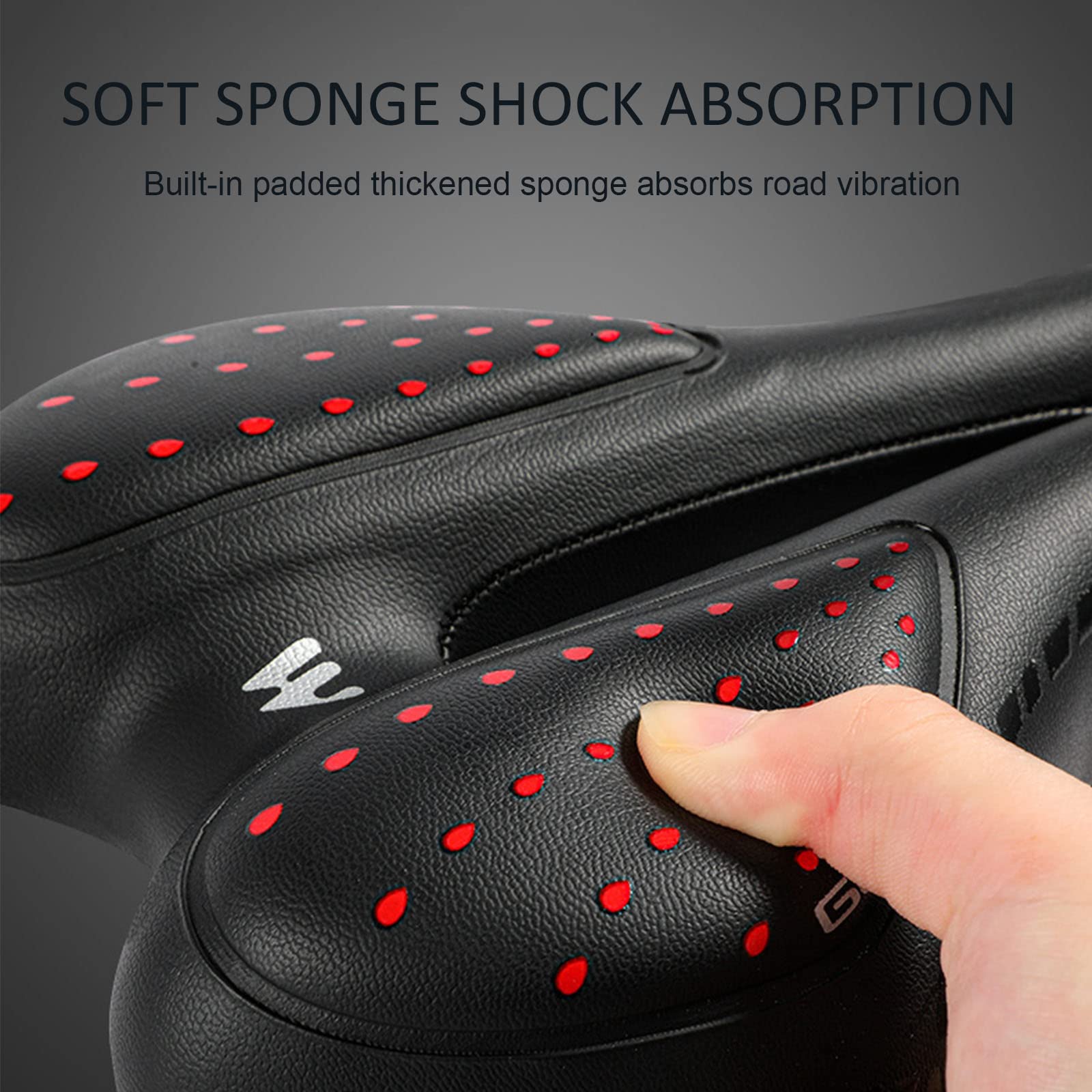 Comodo seggiolino per Bici per Uomo Donna Memory Foam Gel Sella per Bici di Ricambio Morbida Compatibile con Peloton Bike Bici elettrica Indoor Cyclette Cyclette Bici da Strada