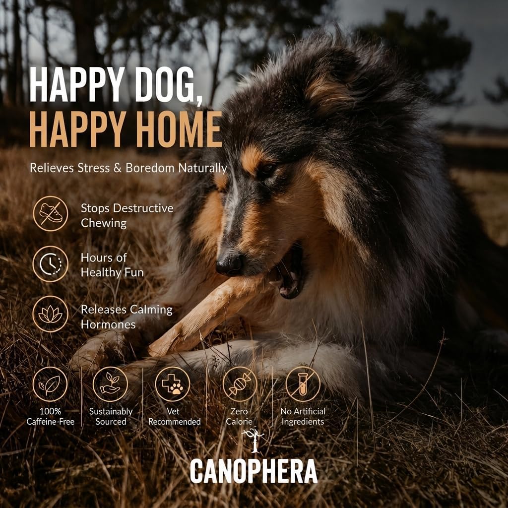 Canophera Coffee Wood Dog chew Sticks for Regular chewers - Size Medium