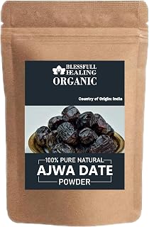 Blessfull Healing Organic Ajwa Date Powder 100% Pure Natural 200 Gram / 7.05 oz