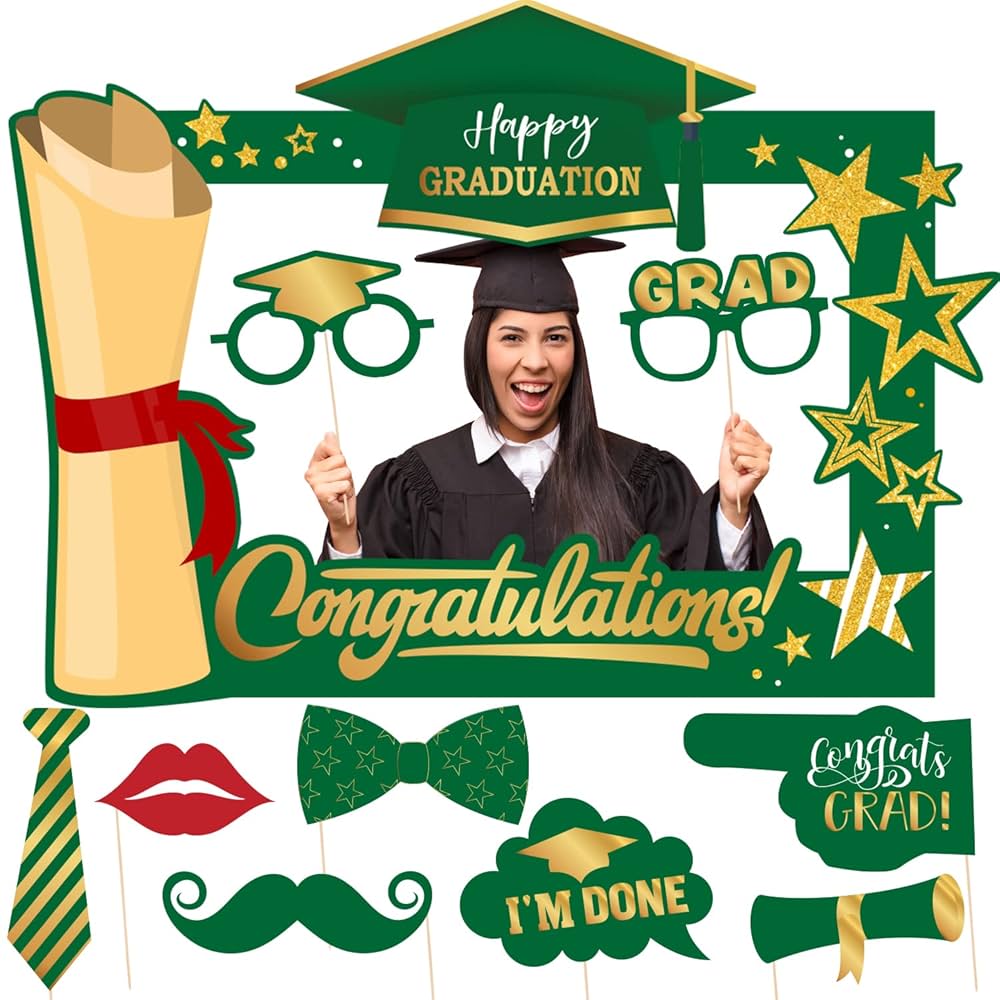 Graduate Photo Booth Frame. Stock Vector - Illustration Of Congratulation, Congrats: 264882404