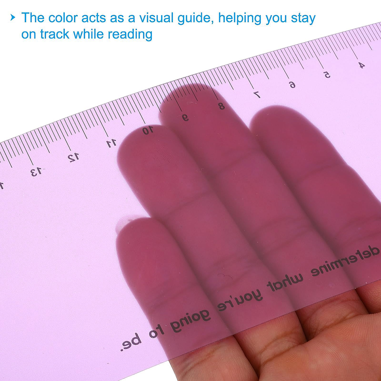 Guided Reading Strips, 8pcs Highlight Colored Overlay Bookmark Reading Tracking Ruler Teacher Teaching Supplies for Classroom(Purple) - Image 4
