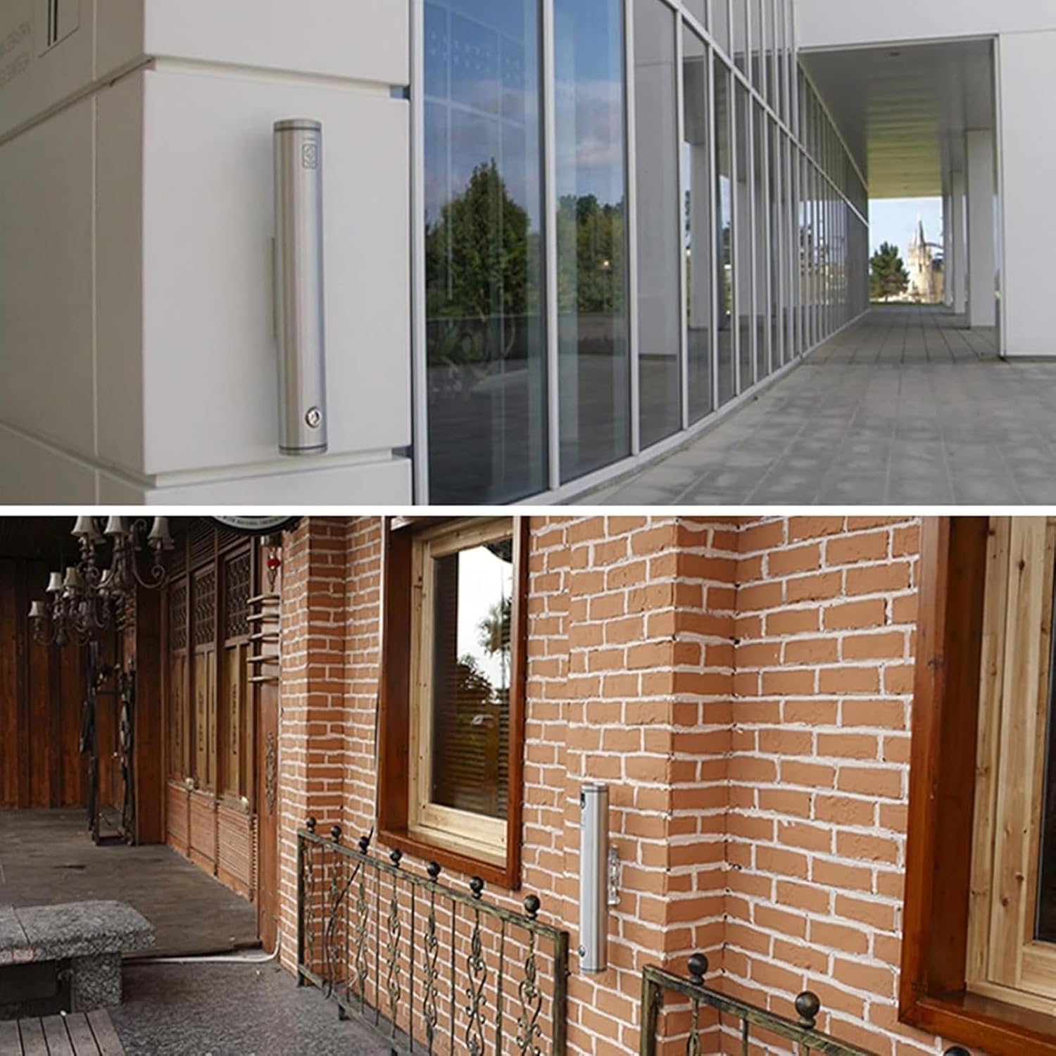 Cigarette Disposal Outdoor with Lock, Wall-Mounted Metal Ashtray, Portable Cigarette Butt Disposal with Key, Cigarettes Disposal for Home, Outdoor, Bar, Office