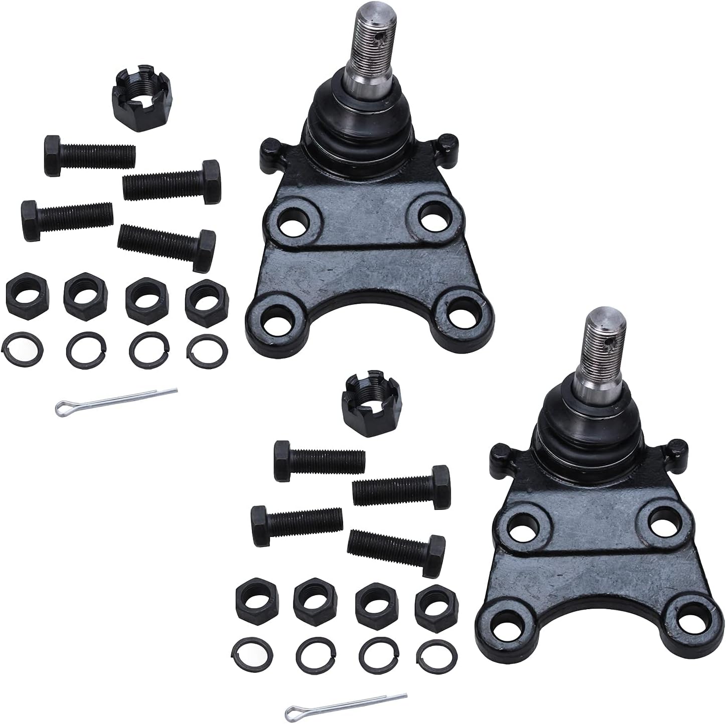 Detroit Axle - Front 12pc Suspension Kit for 1998-2002 Honda Passport 1998-2003 Isuzu Amigo Axiom Rodeo Sport, 4 Outer Inner Tie Rods 4 Upper Lower Ball Joints 2 Sway Bar 2 Boots Replacement