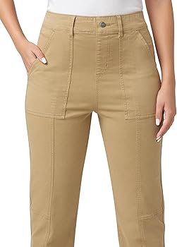 Amazon.com: HUE Women's Stretch Utility Pull On Pants, Kelp, Small