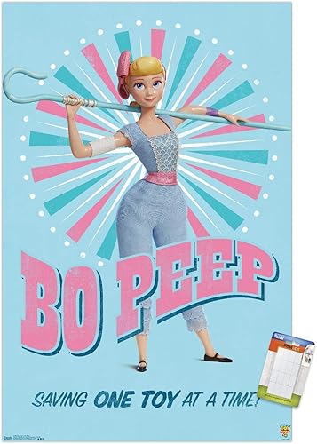 Trends International Disney Pixar Toy Story 4 - Póster de pared de Bo Peep, 22.375 x 34 pulgadas, paquete de póster y montaje