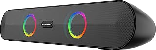 Nu Republic Partybox 165 with 10 Hrs Playtime, Dual 52mm Dynamic Driver, Mic for Receiving Calls, 16 W Bluetooth Soundbar (Black, 2.0 Channel)