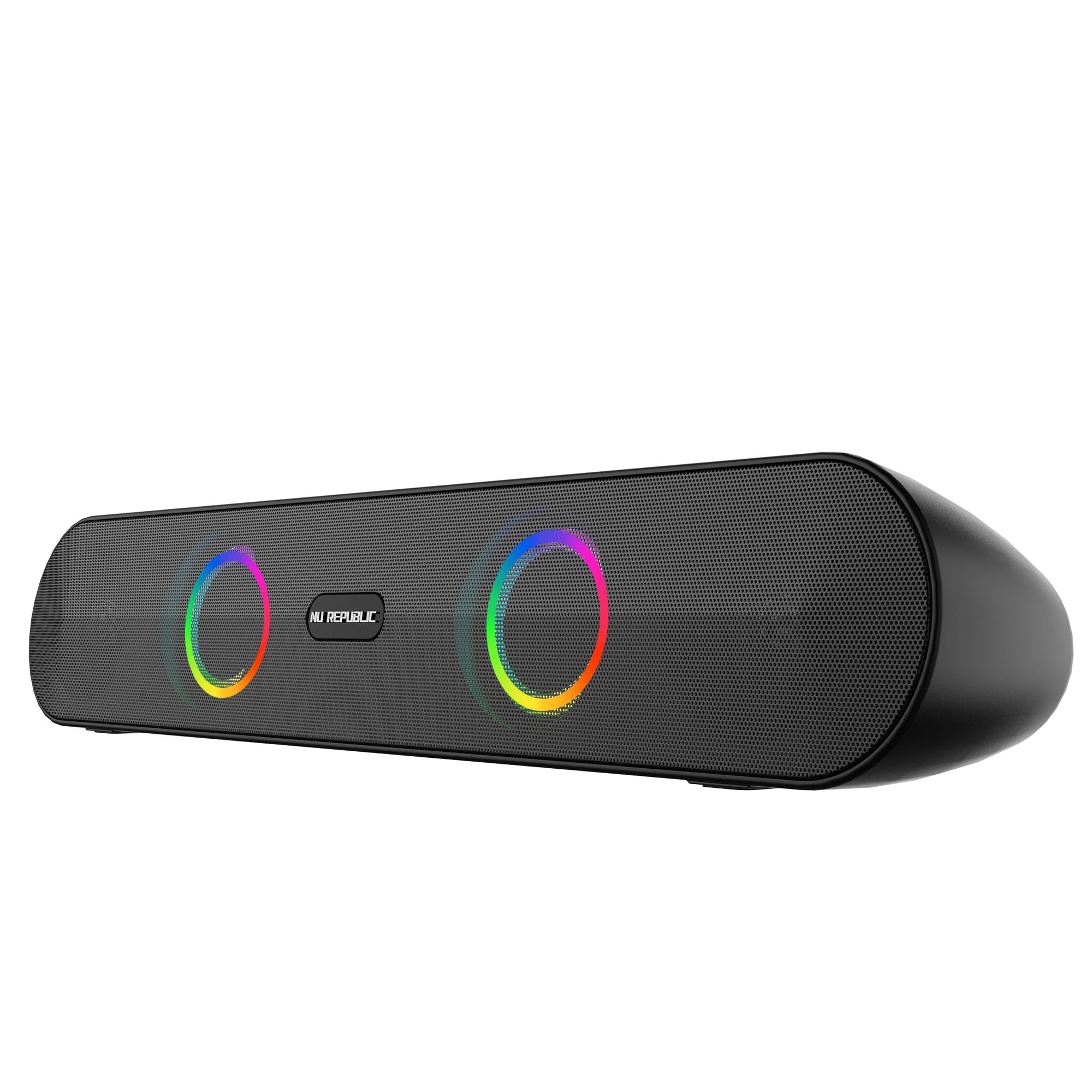 Nu Republic Partybox 165 with 10 Hrs Playtime, Dual 52mm Dynamic Driver, Mic for Receiving Calls, 16 W Bluetooth Soundbar (Black, 2.0 Channel)-image-45