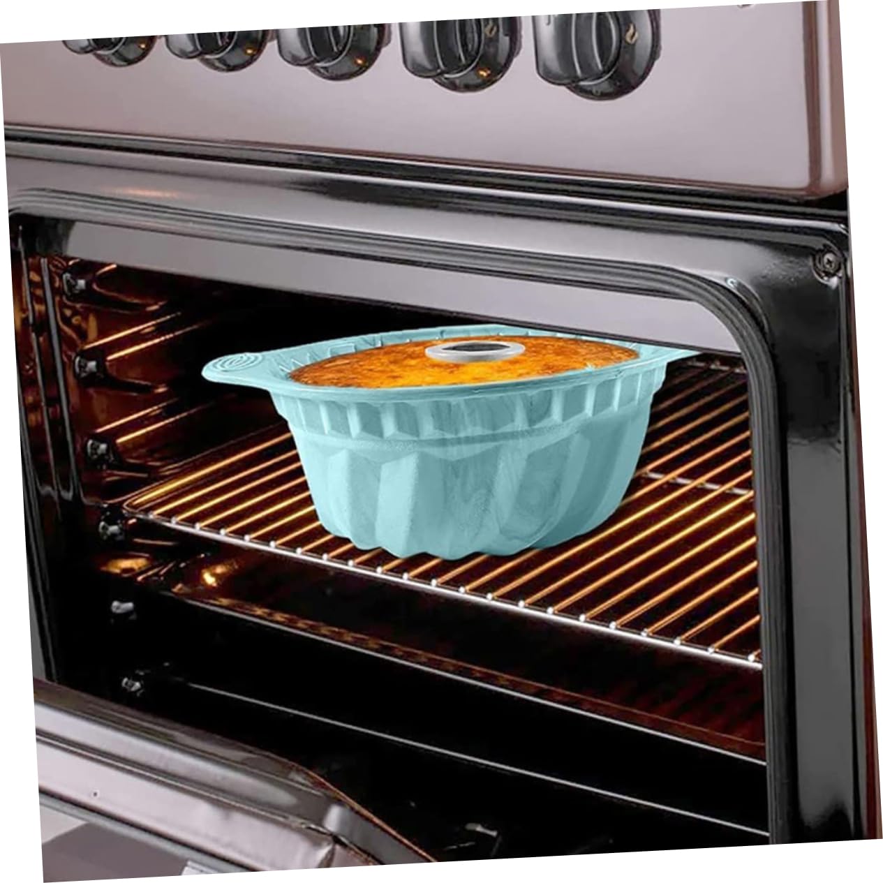Alipis Set 3 Stampo in Silicone per Dolci, Tortiera Chiffon Antiscivolo e Resistente, Forma Rotonda Bordo Svasato, Grande capacità, per Pasticceria Casalinga