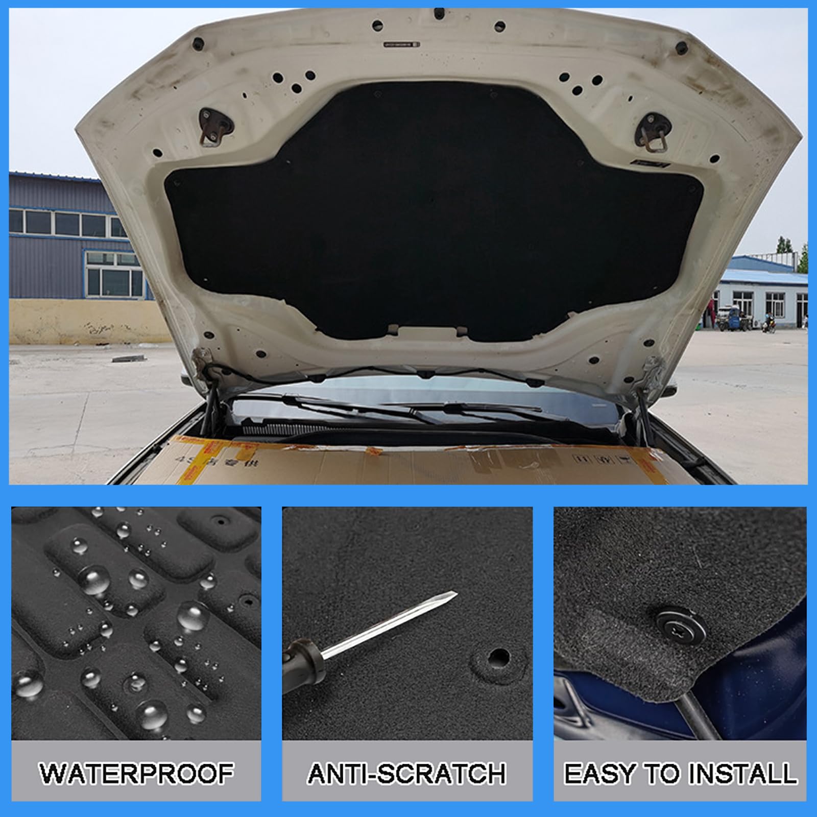 Land Rover Discovery Sport 2016 2017 2018 2019 mata izolacyjna do maski samochodu bawełniana mata izolacyjna do samochodu przednia maska ochronna osłona