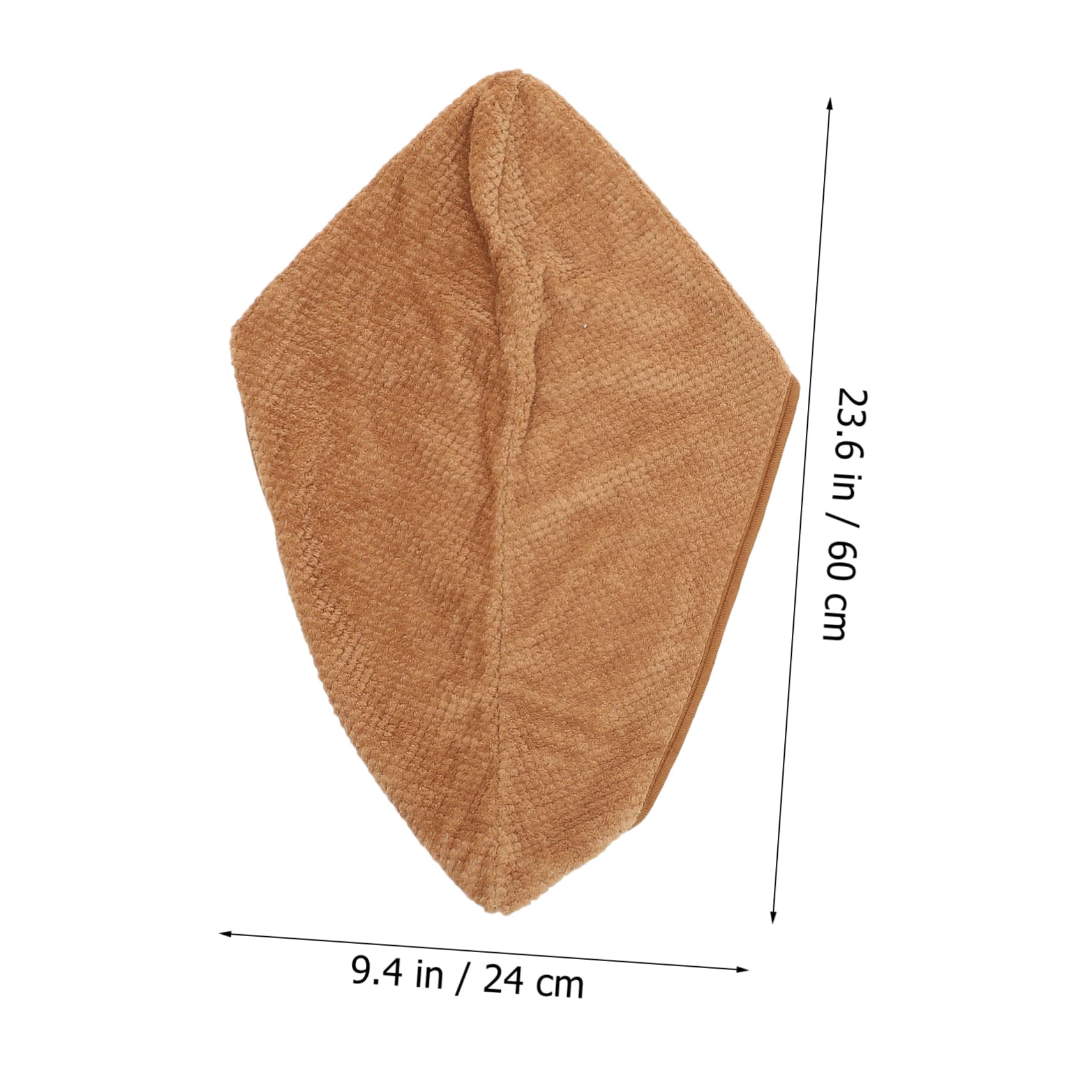 FRCOLOR 2Pcs Fleece Hair Drying Towel Button Closure Hair Wraps for Fast Drying Absorbent Shower Hat for Women Comfortable Stylish Design