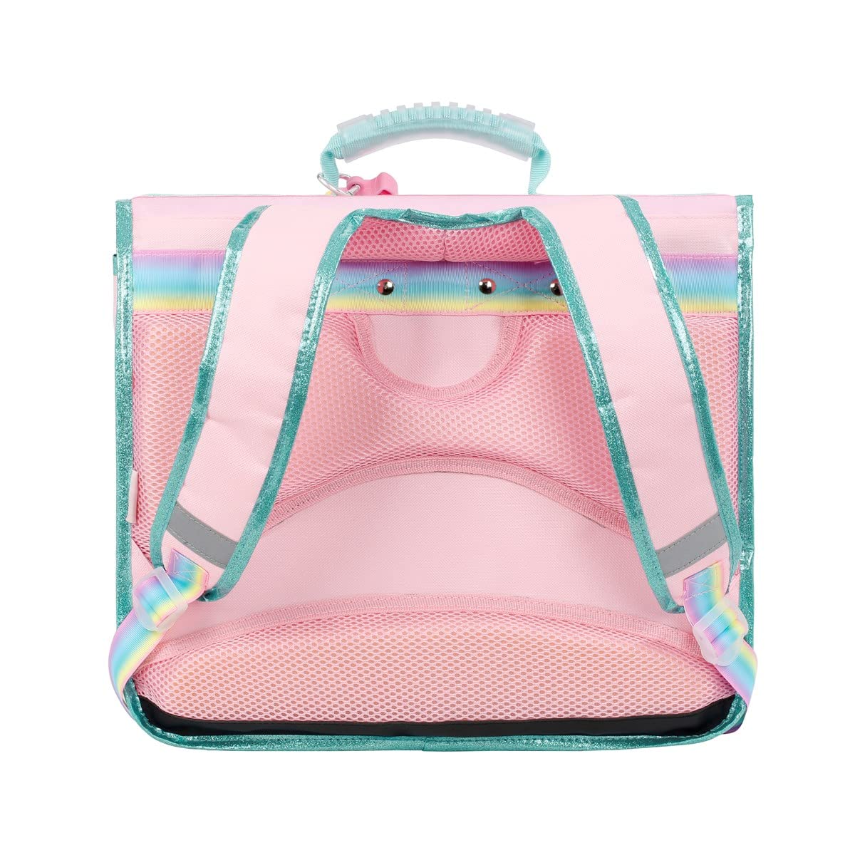 Viquel - Cartable Primaire Bubbles avec Pop-it - Cartable Fille Licorne 2 Compartiments - Rose Sac Scolaire Ergonomique avec Bandes réfléchissantes, Compartiments Multiples