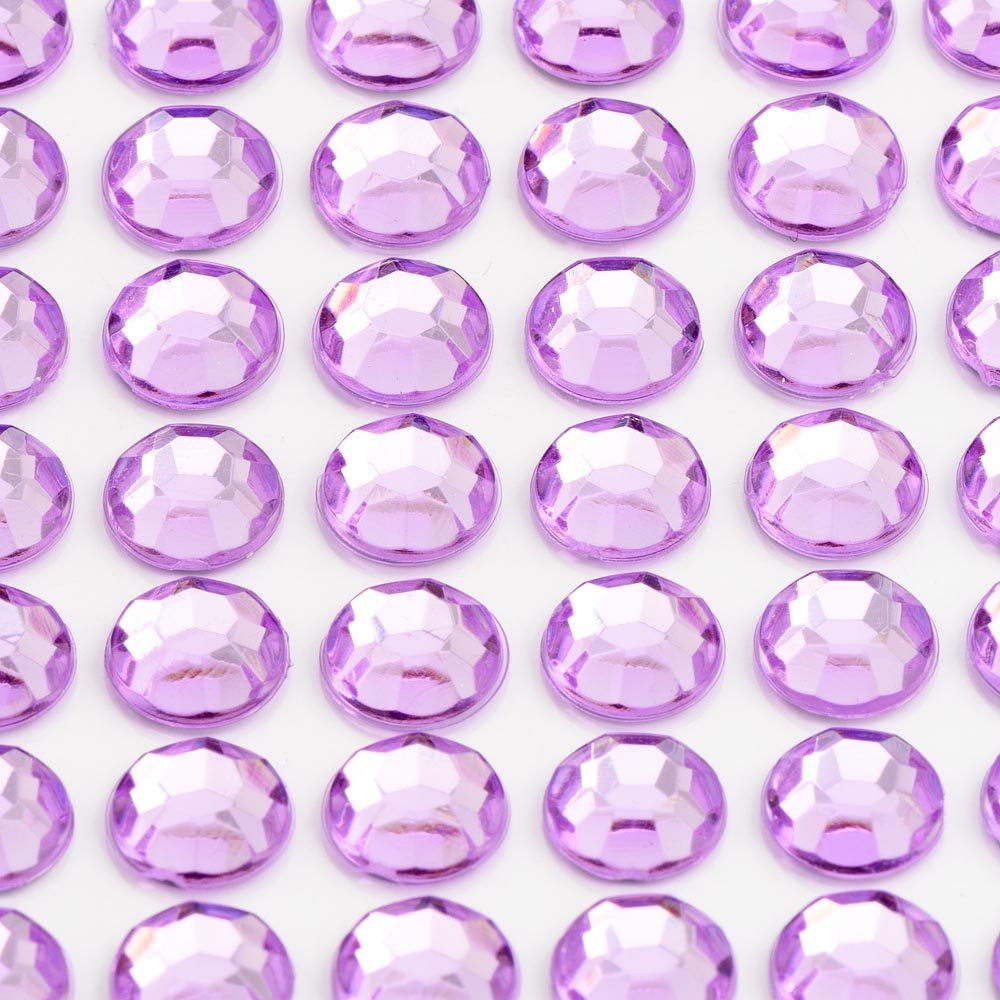 Italian Options Lilac - 2Mm Diamante Rhinestone Gem Crystal Stickers (176 Pcs)