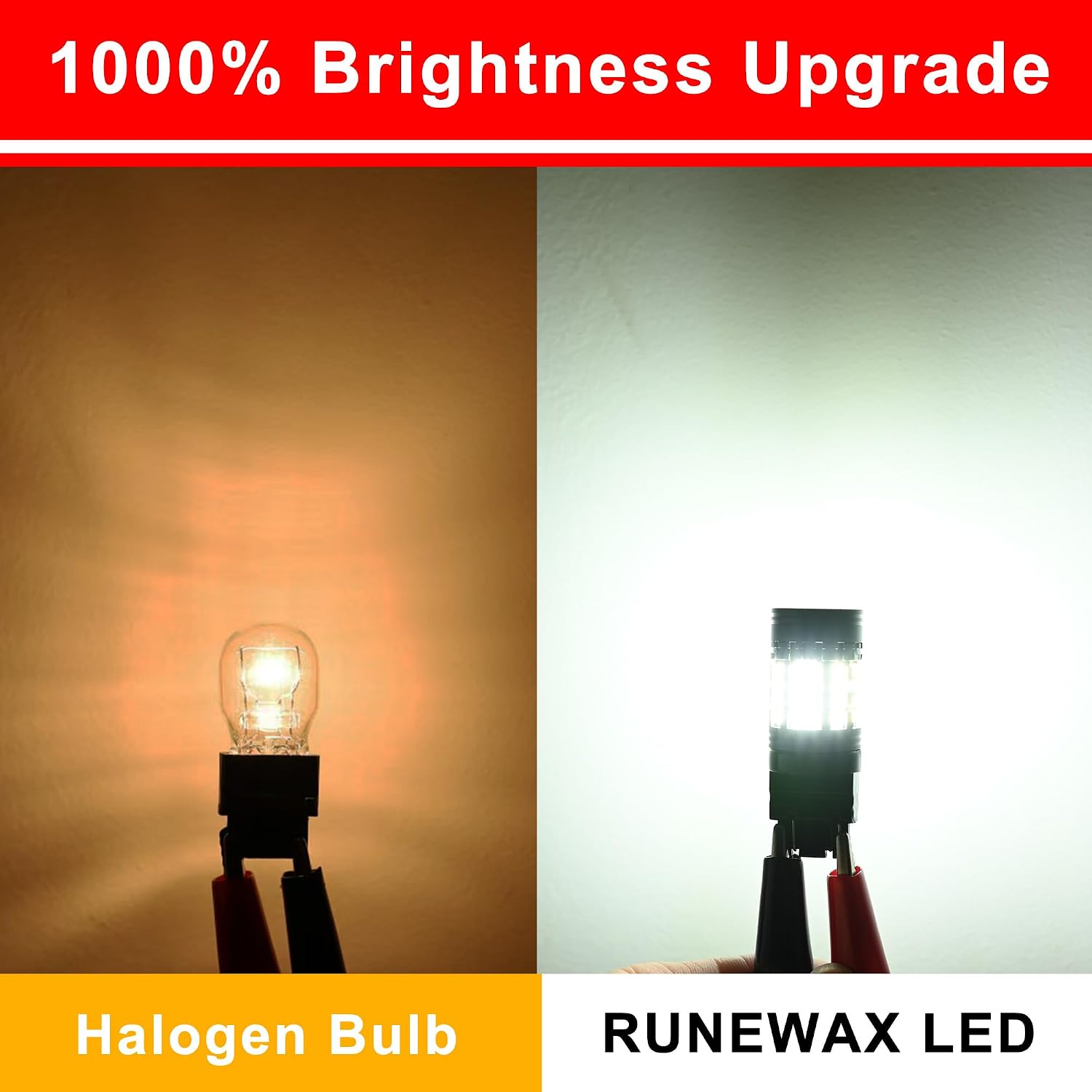 WT21W LED Reverse Light Bulbs for Ford F150 F250 F350 Maverick XL XLT Bronco Base Big Bend Black Diamond 2021 2022 2023, 6500K White Replacement WT21/7W Brake Lights CANBUS Error Free, 2-Pack