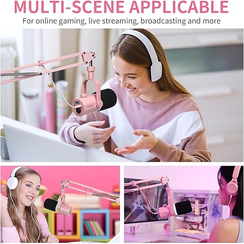 Miniatura 7 de FEELWORLD AMS1 Brazo de brazo de micrófono, soporte de brazo de micrófono ajustable con tornillo de 38 a 58 pulgadas, compatible con PM1 y otros